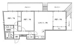 物件の間取り