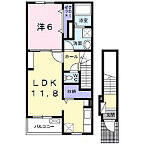 エレガンテ倉敷 203 ｜ 岡山県倉敷市二日市359番地7（賃貸アパート1LDK・2階・48.65㎡） その2