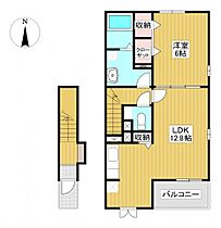 ファイン　シティ 205 ｜ 岡山県倉敷市青江880（賃貸アパート1LDK・2階・49.14㎡） その2