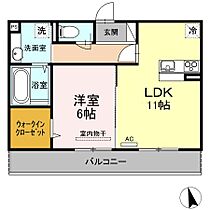 岡山県倉敷市児島田の口2丁目1-8（賃貸アパート1LDK・3階・45.04㎡） その2