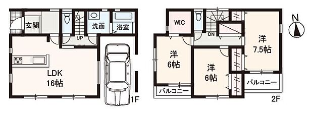 全居室洋室仕様+南向きの3LDK。各居室は6帖以上の広さ！プライベート空間も快適に過ごせそうですね。