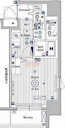 ガーラ・グランディ北池袋 1Kの間取図画像