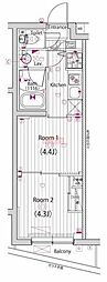ガーラ上板橋グランドステージ 2Kの間取図画像