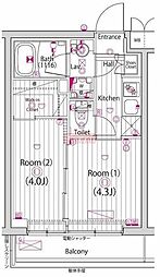 ガーラ練馬グランドステージ 2Kの間取図画像