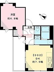 プラムガーデン 1DKの間取図画像