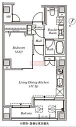 Septus東麻布 1LDKの間取図画像