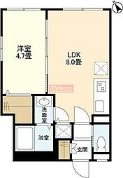 WELLSQUAREISM目白EAST 1LDKの間取図画像