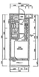 ロアール豊島長崎 1Kの間取図画像