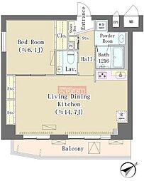 Maison de Takaya 1LDKの間取図画像