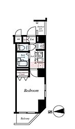 トーシンフェニックス池袋 1Kの間取図画像