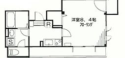 Chez-Moi ワンルームの間取図画像