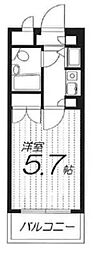Uresidence護国寺 1Kの間取図画像