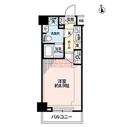 プレール・ドゥーク練馬中村橋 1Kの間取図画像