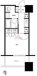 大崎ガーデンレジデンス 1Kの間取図画像