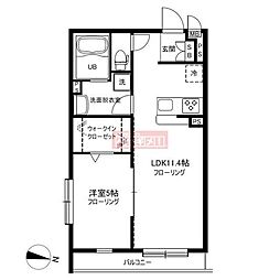 アークテラス 1LDKの間取図画像