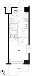 ルーブル目黒不動前 1Kの間取図画像