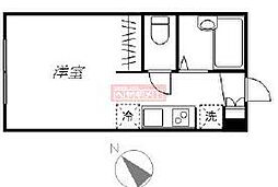 Reberty板橋本町 ワンルームの間取図画像