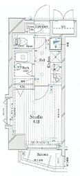 クレイス・プリンシア池袋 1Kの間取図画像