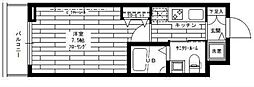 STAGEFIRST戸越銀座 1Kの間取図画像