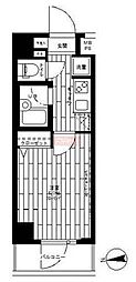 ステージグランデ南麻布 1Kの間取図画像