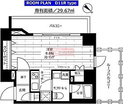 ステージグランデ新桜台 ワンルームの間取図画像