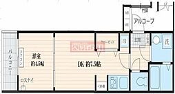 Fossette西巣鴨 1DKの間取図画像
