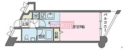 ドゥーエ学芸大学 ワンルームの間取図画像