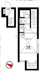 ウィンズ・パレ西落合 2階ワンルームの間取り