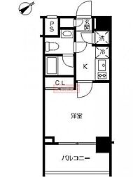 スカイコート池袋西壱番館 6階1Kの間取り