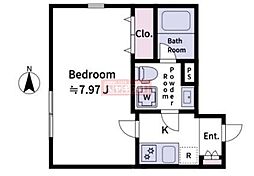 aLATO Oyama 3階1Kの間取り