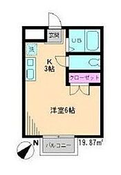 キロロ弐番館 1階ワンルームの間取り
