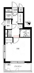 メインステージ池袋本町III 2階1Kの間取り