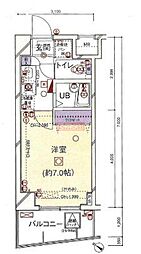 菱和パレス南大塚 1Kの間取図画像
