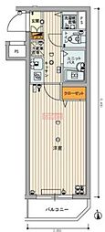 スカイコート池袋西弐番館 1Kの間取図画像