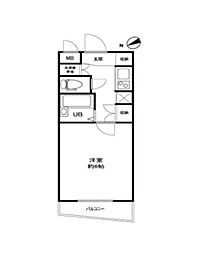 菱和パレス立教通り 1Kの間取図画像