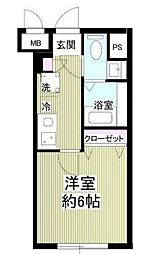 notice椎名町 1Kの間取図画像