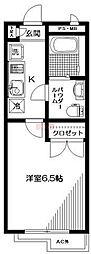 ヴェルデ下落合 1Kの間取図画像