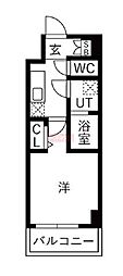 和光市白子3丁目マンション 1Kの間取図画像