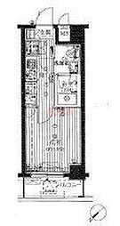 プレール・ドゥーク文京茗荷谷 1Kの間取図画像