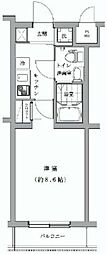 Risingplace上板橋 1Kの間取図画像