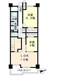 グリーンヒルズ目白 2LDKの間取図画像