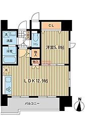 KDXレジデンス大山 1LDKの間取図画像