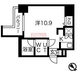 スパシエステージ池袋西 ワンルームの間取図画像