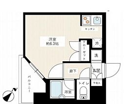 パレステュディオ大塚 1Kの間取図画像