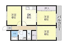アーバンステージ 3DKの間取図画像