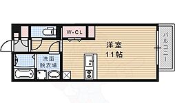 ル・トレゾア 1Kの間取図画像