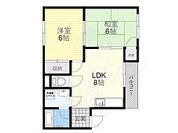 パークレジデンス宝塚 2LDKの間取図画像