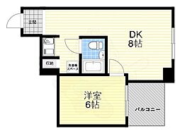 グランディアミ・アモーレ宝塚南口 1DKの間取図画像
