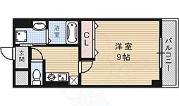 メルヴェイユ・ドミール 1Kの間取図画像