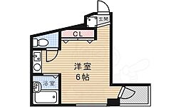 ハイツアルペン宝塚 ワンルームの間取図画像
